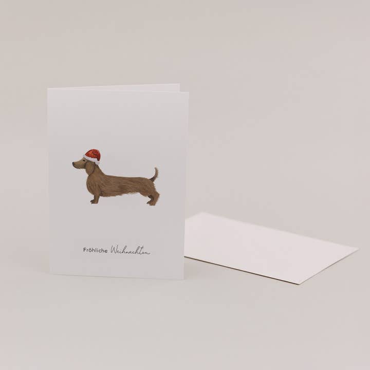 Eulenschnitt - Wholesale Christmas Card - Folded Card Christmas Dachshund (PU = 10 pcs.)6