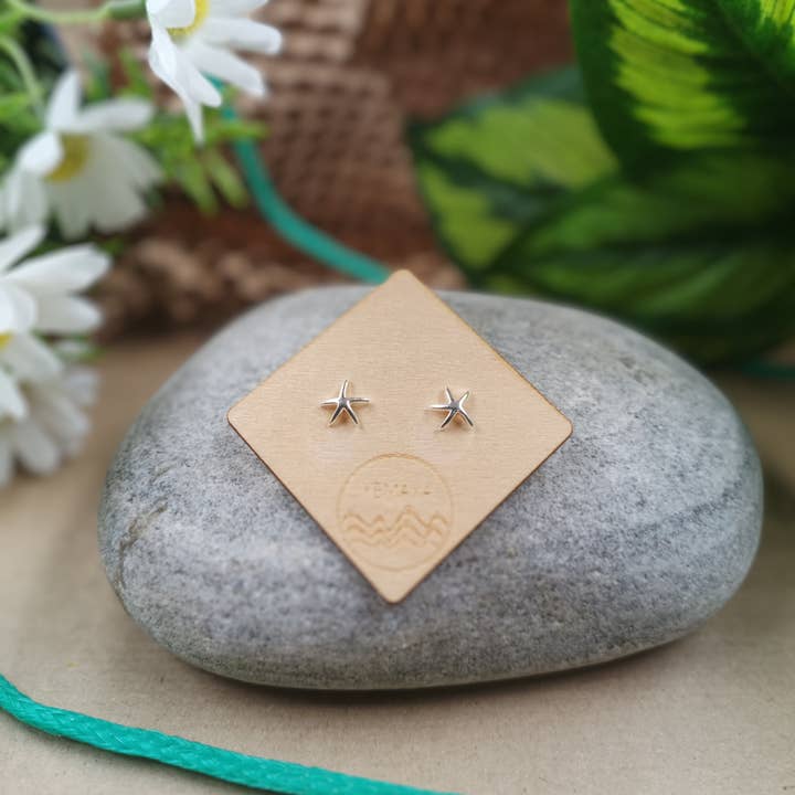 Sterling Silver Starfish Studs for wholesale by Yemaya Collections