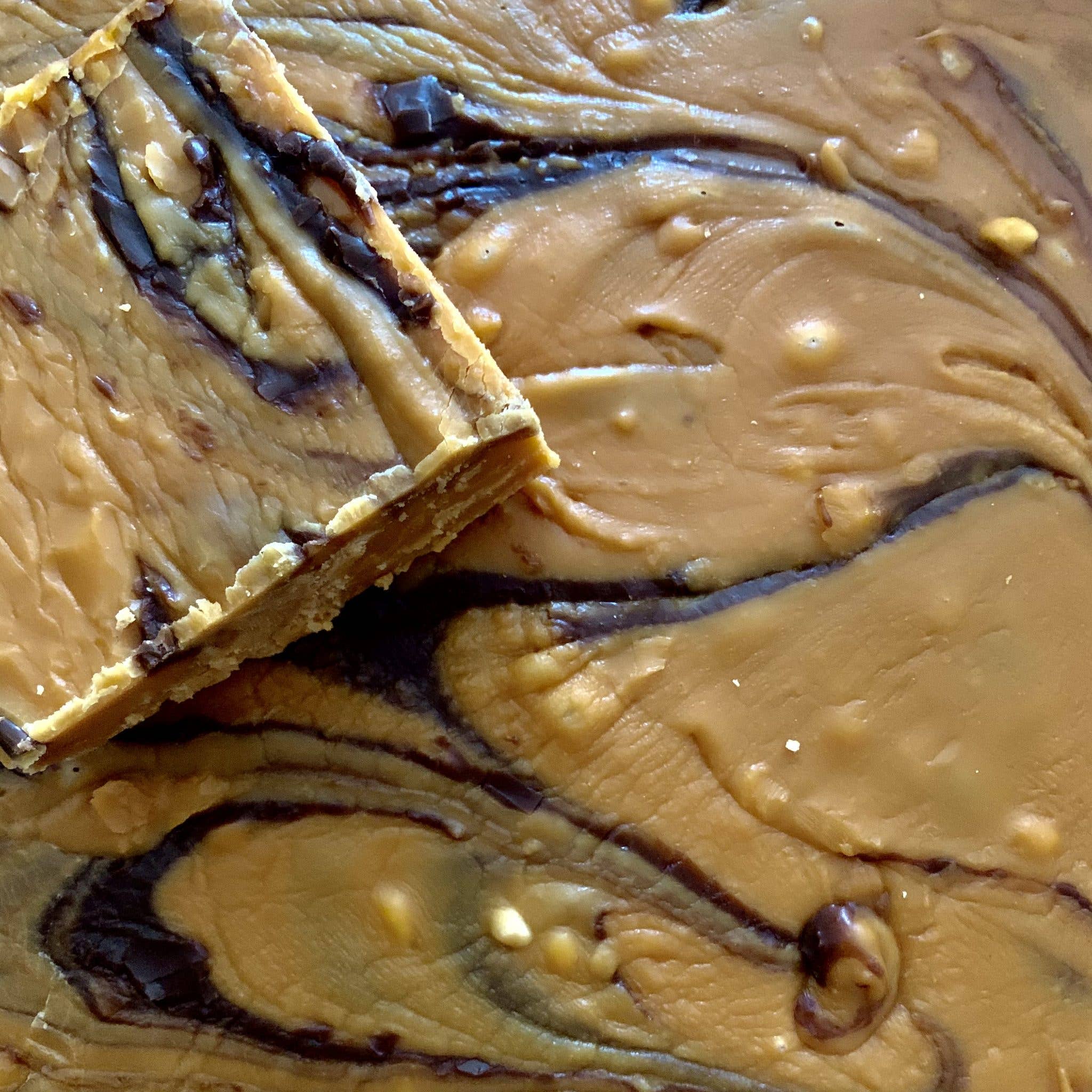 Slab Artisan Fudge – wholesale Fudge – Tiger Butter Fudge Slab - Vegan1