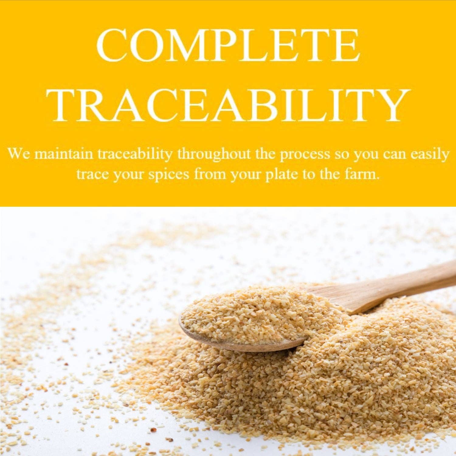 SPICY ORGANIC - Wholesale Dried Spice - SPICY Organic Garlic Granules - 100% USDA Organic - Non-GMO - Use In All Kinds Of Meat And Roasted Potatoes.8