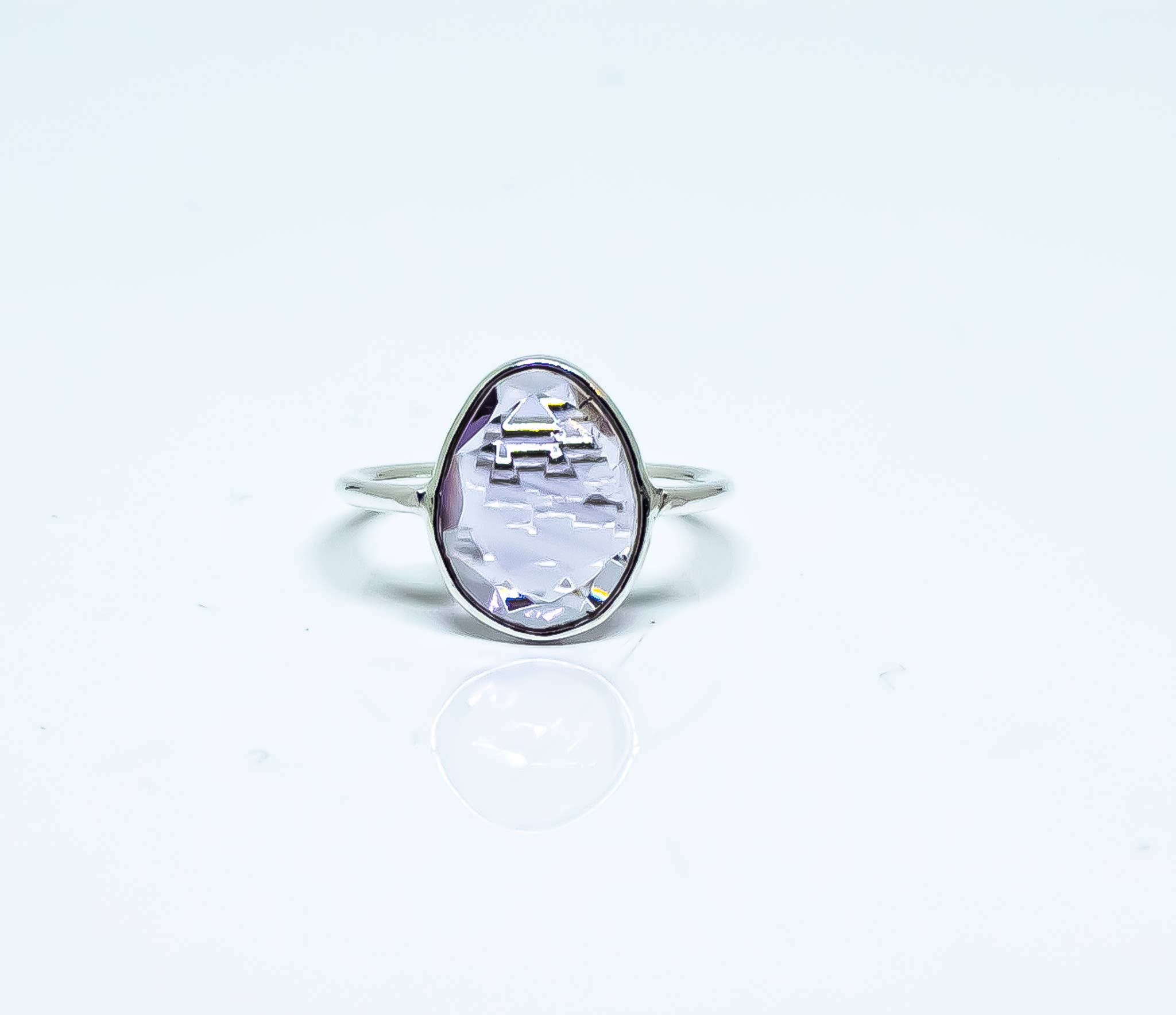 Quasar Gems USA - Wholesale Band/Stacked Ring - Amethyst Ring Sterling Silver 9251