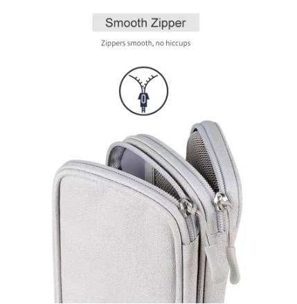 GulleeGadgets - Wholesale Pouch - Unisex - Waterproof Travel Electronics Organizer with 2 Layers2