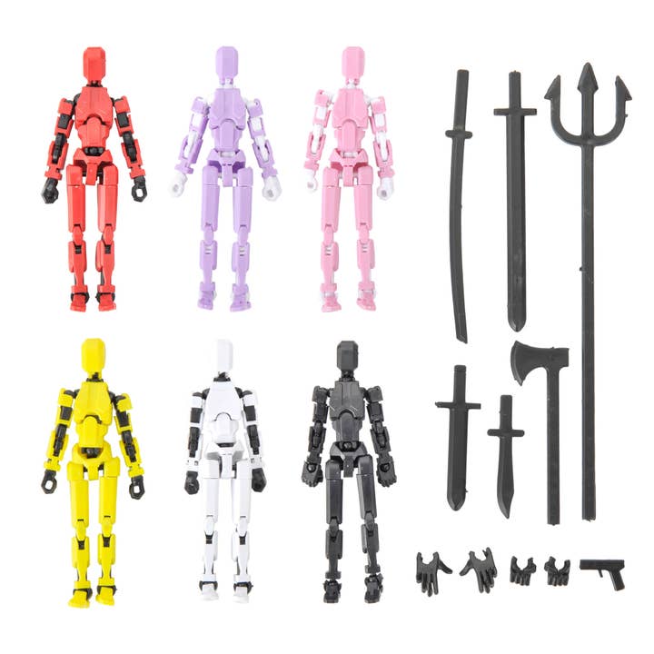 T13 Dummy Action Figures - Multi-Jointed Posable Figurines for wholesale by PowerTRC 3D Print