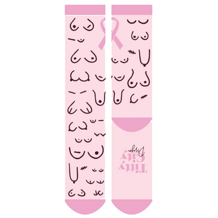 Titty City Design - Wholesale Socks - Women's - Pink Boob Socks