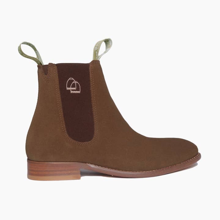 Tan Lt Brown Women's Suede Chelsea Boot for wholesale on Faire0