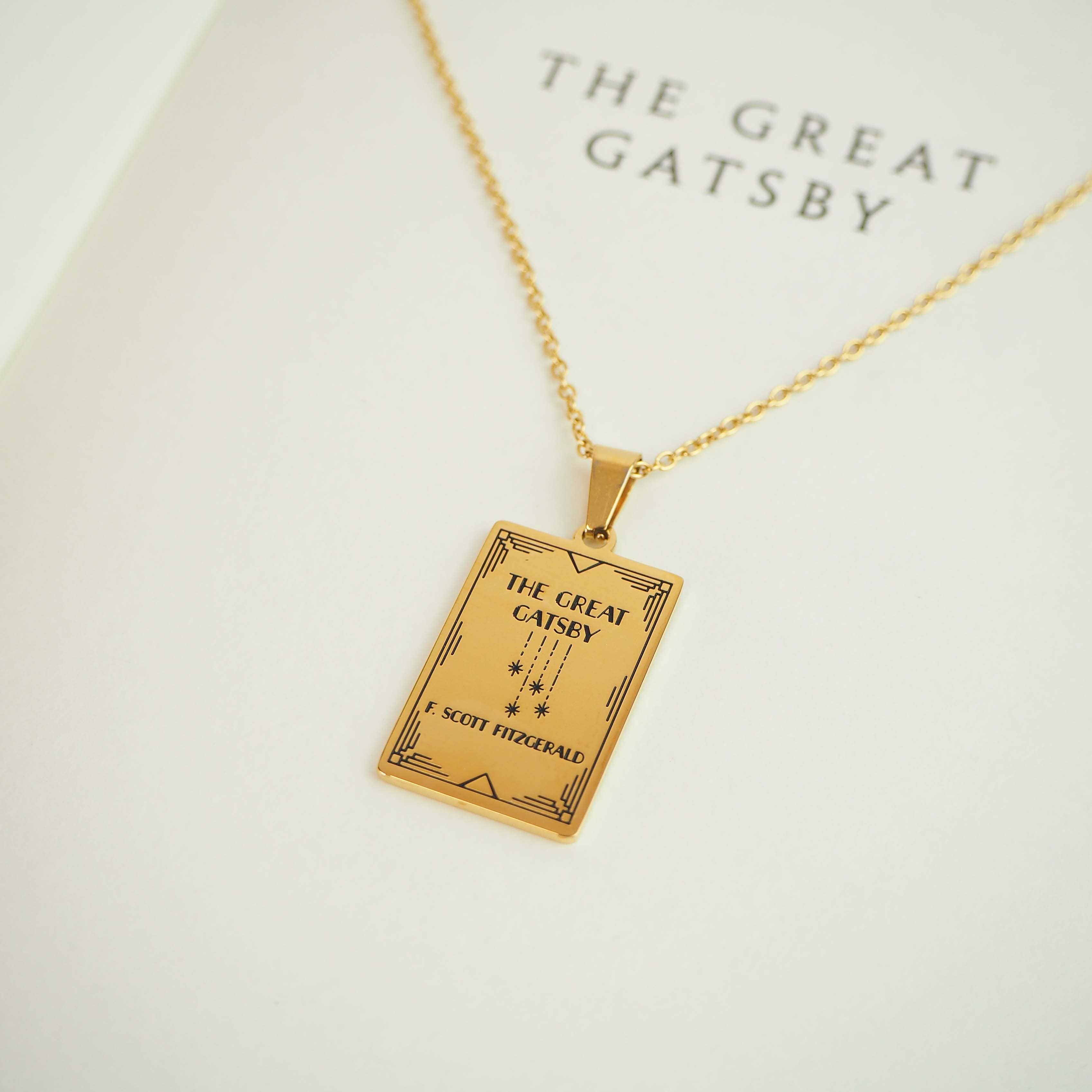 LiteraryEmporium - Wholesale Pendant/Charm Necklace - The Great Gatsby Book Necklace5