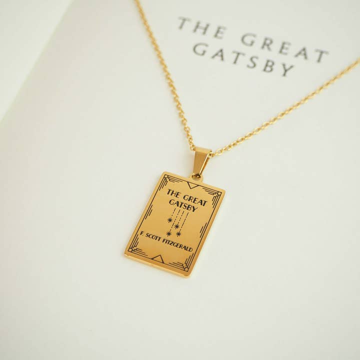 LiteraryEmporium - Wholesale Pendant/Charm Necklace - The Great Gatsby Book Necklace5