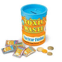 Long Island Candy Factory - Wholesale Gummy - Toxic Waste Nuclear Fusion Bank Sour Candy Stickers 3oz 12 ct