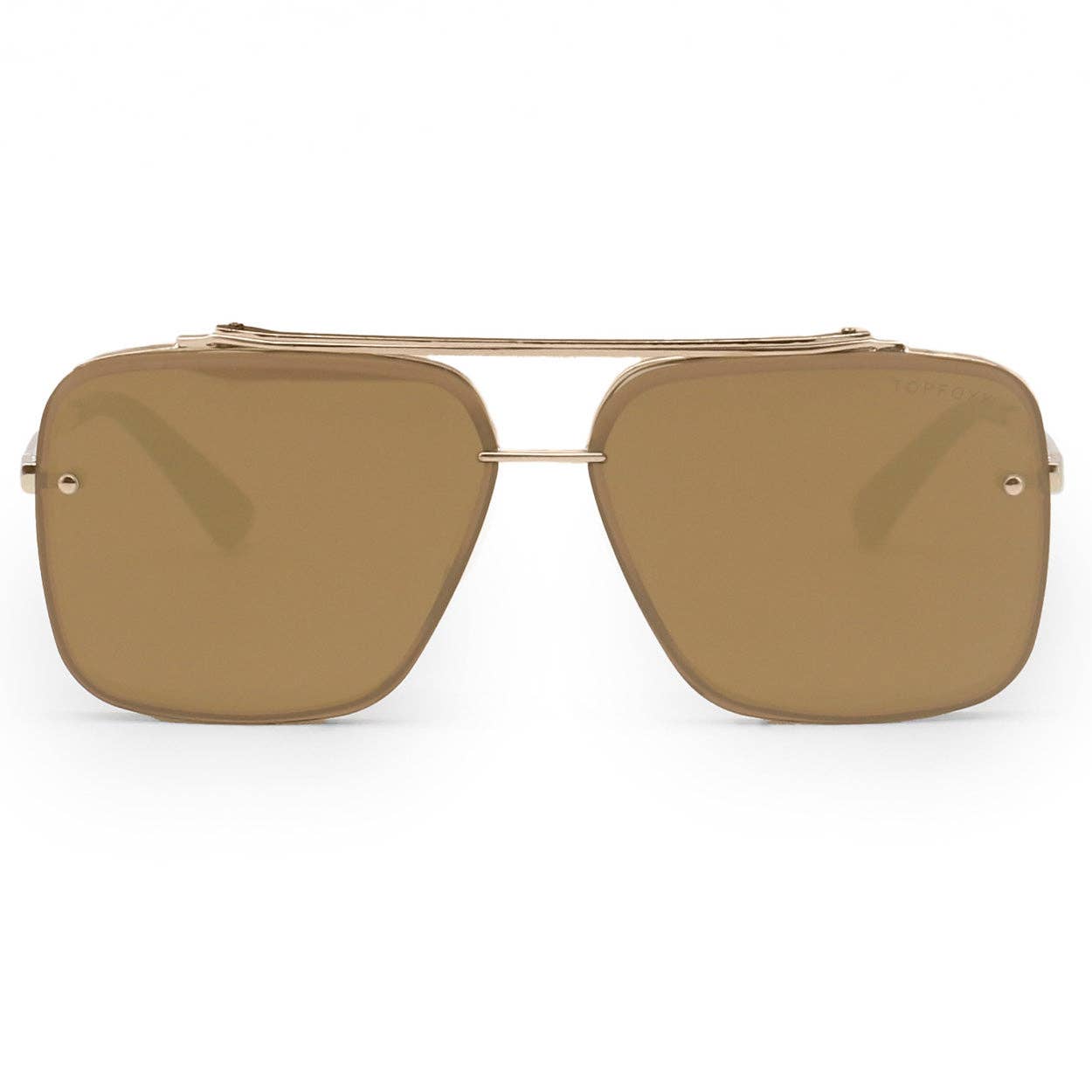 TOPFOXX - Vendita all'ingrosso Occhiali da sole - Unisex - Bella Specchiato Bronzo - Occhiali da Aviatore Senza Grovigli4