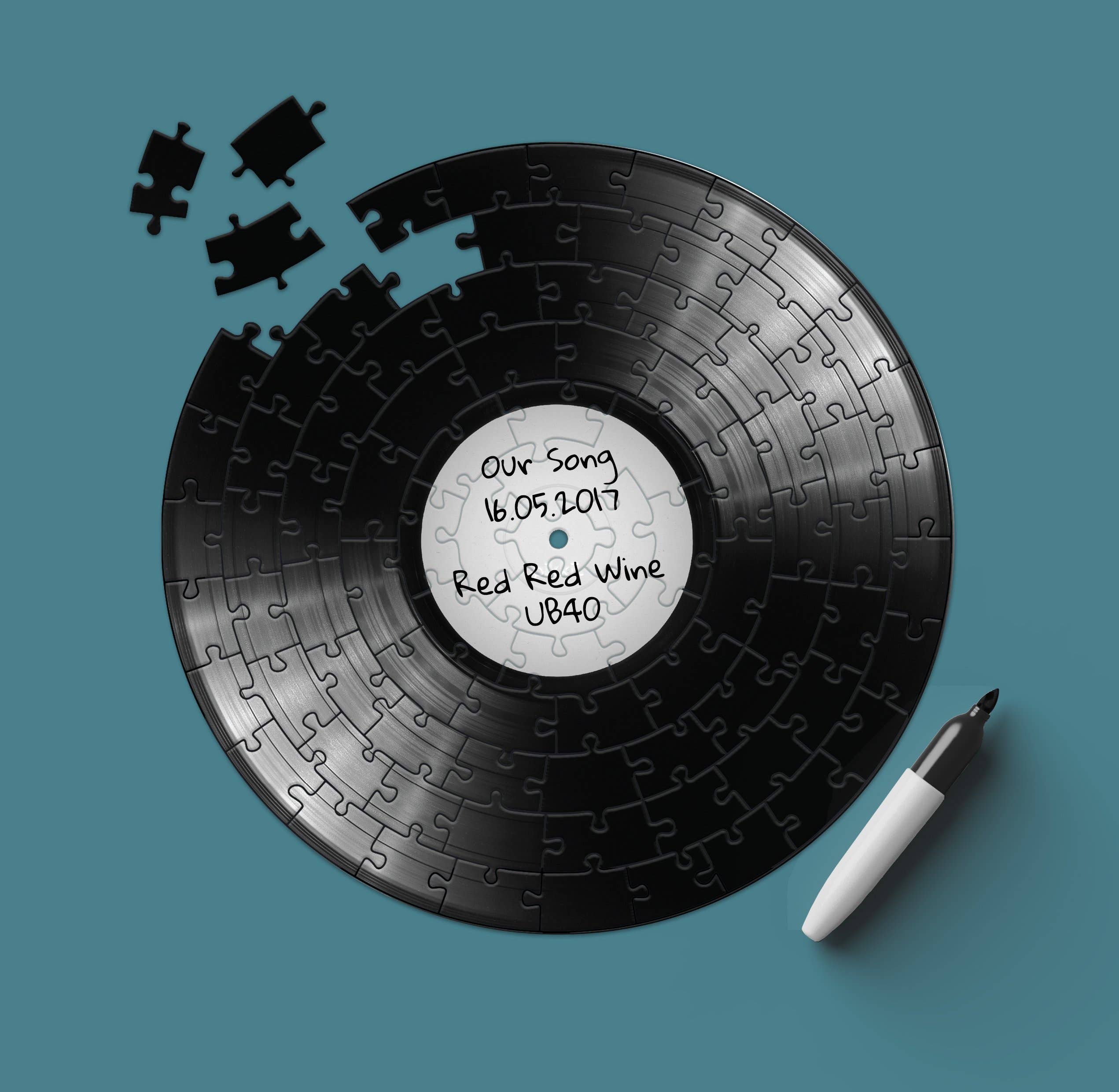 Pikkii - Wholesale Puzzle - Adult - 12" Vinyl Record Jigsaw Puzzle | Personalised Music Gift5