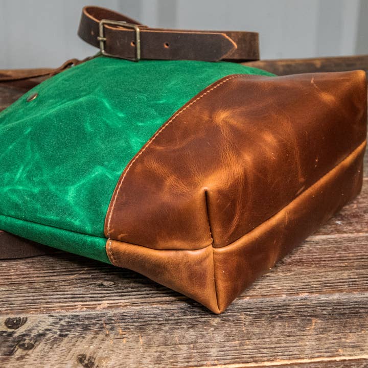 In Blue Handmade - Wholesale Tote bag – Women's - Essential Waxed Canvas and Leather Tote with Options28