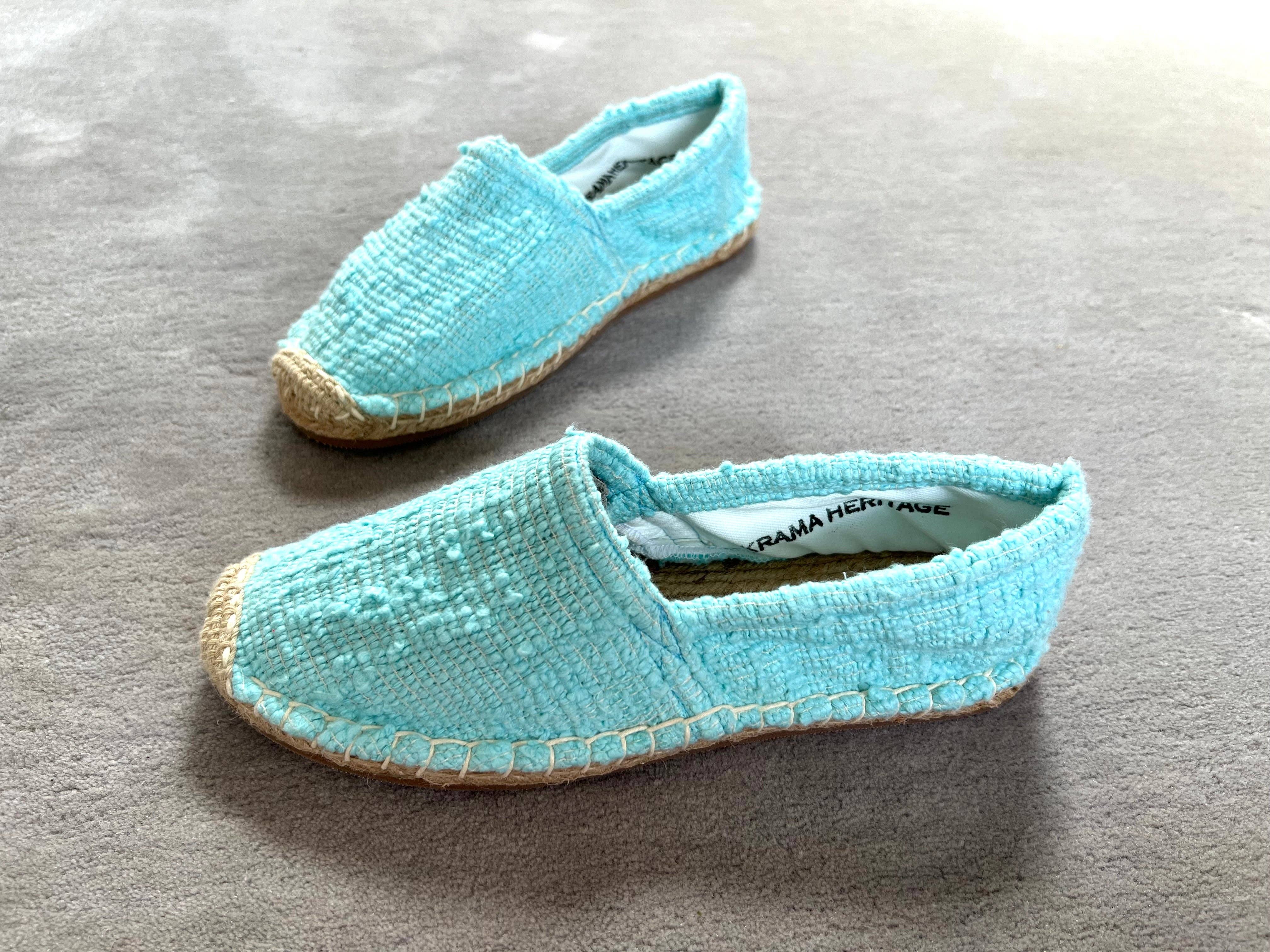 Krama Heritage – wholesale Lågskor - Dam – The Natural cyan espadriller6