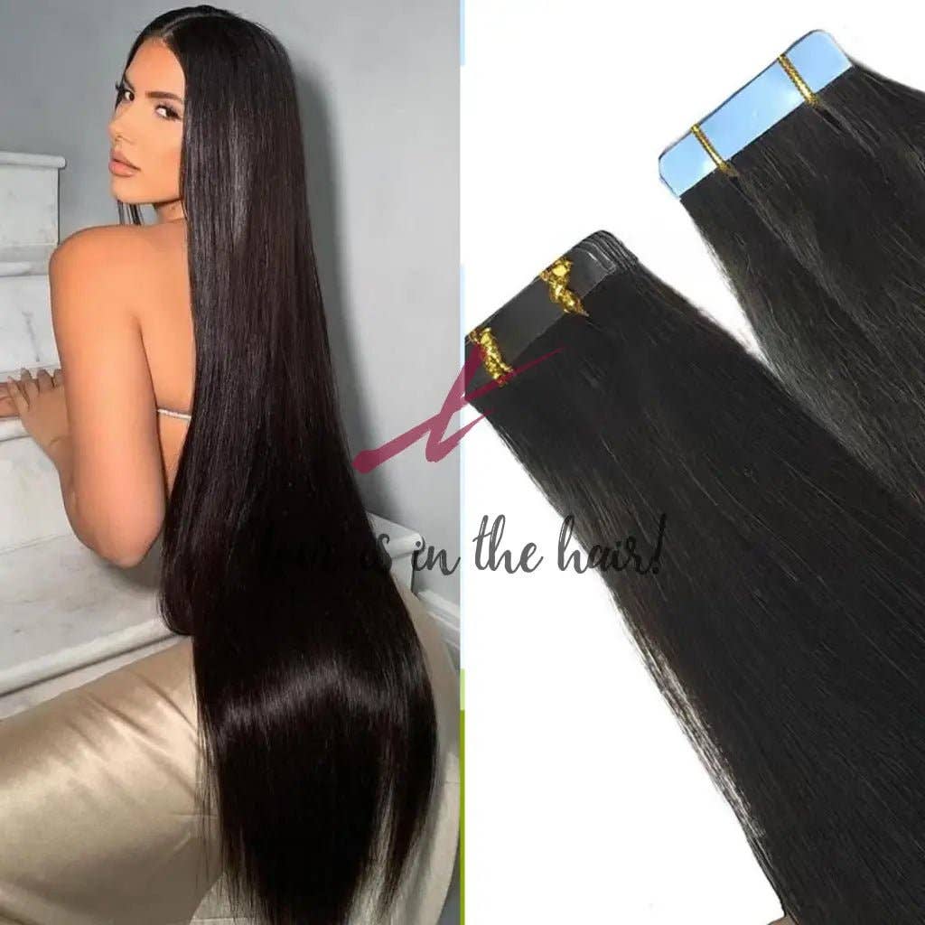 Natural Color B  Silky Straight | Tape In Human Hair Extensions | Brazilian V for wholesale on Faire12