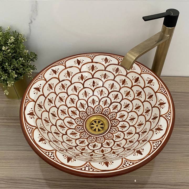 Moroccan Sink - Wholesale Badkameraccessoireset - Handgemaakte Marokkaanse wastafel