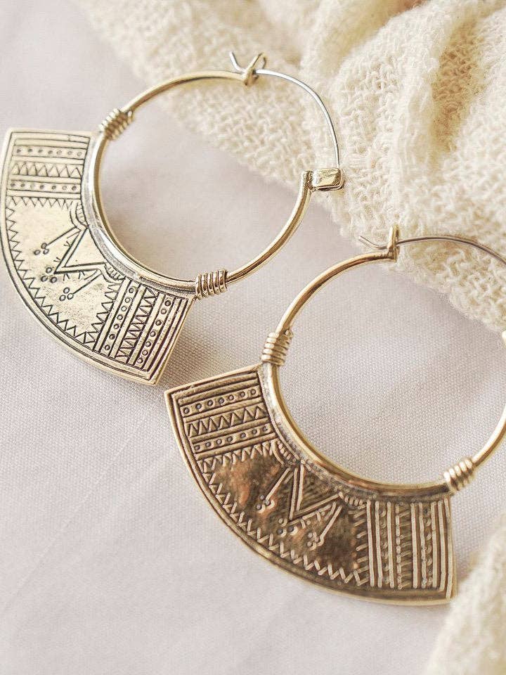 Large Semiya Hoop for wholesale by Nakila Collective