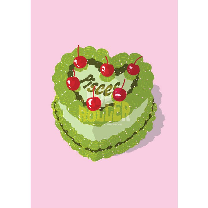 Ruby Roller Art - Wholesale Kunstprint - Esthetische harttaart met kersen sterrenbeeld kunstprint18