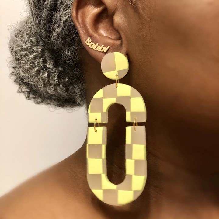 Scacchiera a scacchiera al limone Renita per la vendita all'ingrosso da parte di Bobbi Made This