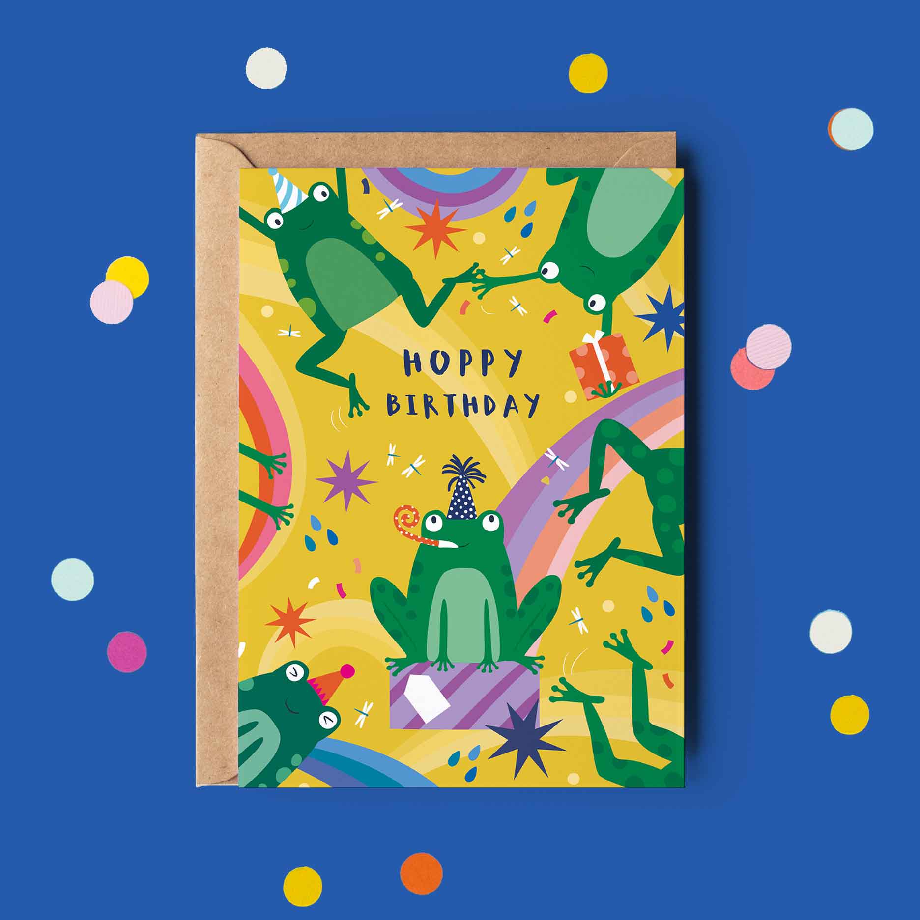 Klara Hawkins - Wholesale Birthday Card - Frogs Children's Generic Birthday Card | Frog Birthday Card1