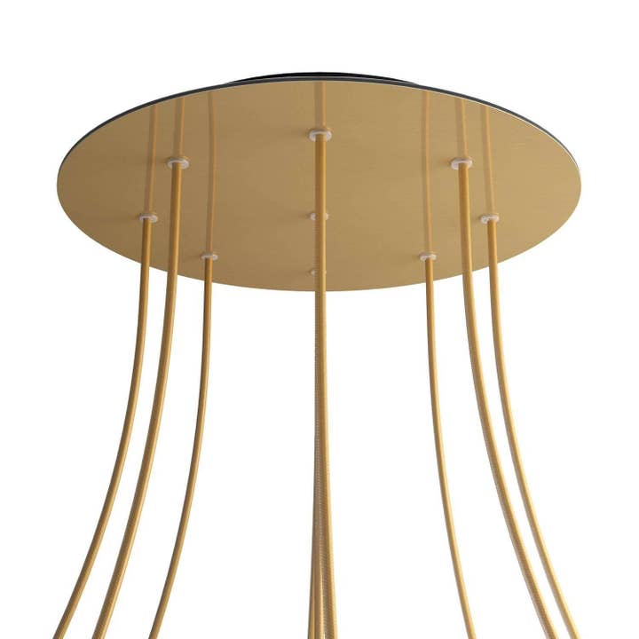 XXL Rose-One rosette, round, diameter 400 mm with 9 holes and 4 holes for wholesale by LIGHTINUP S.R.L.