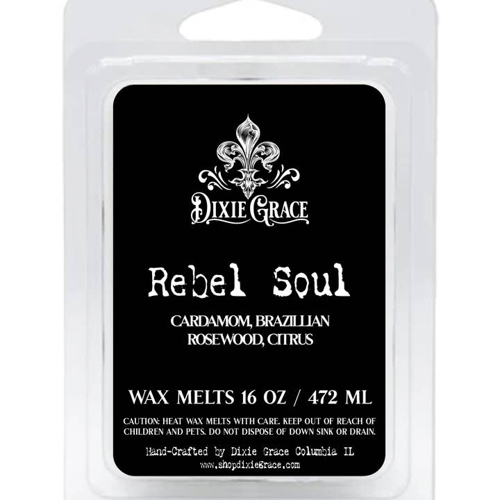 Dixie Grace - Wholesale Wax Melt - Rebel Soul - 3 oz Wax Melts