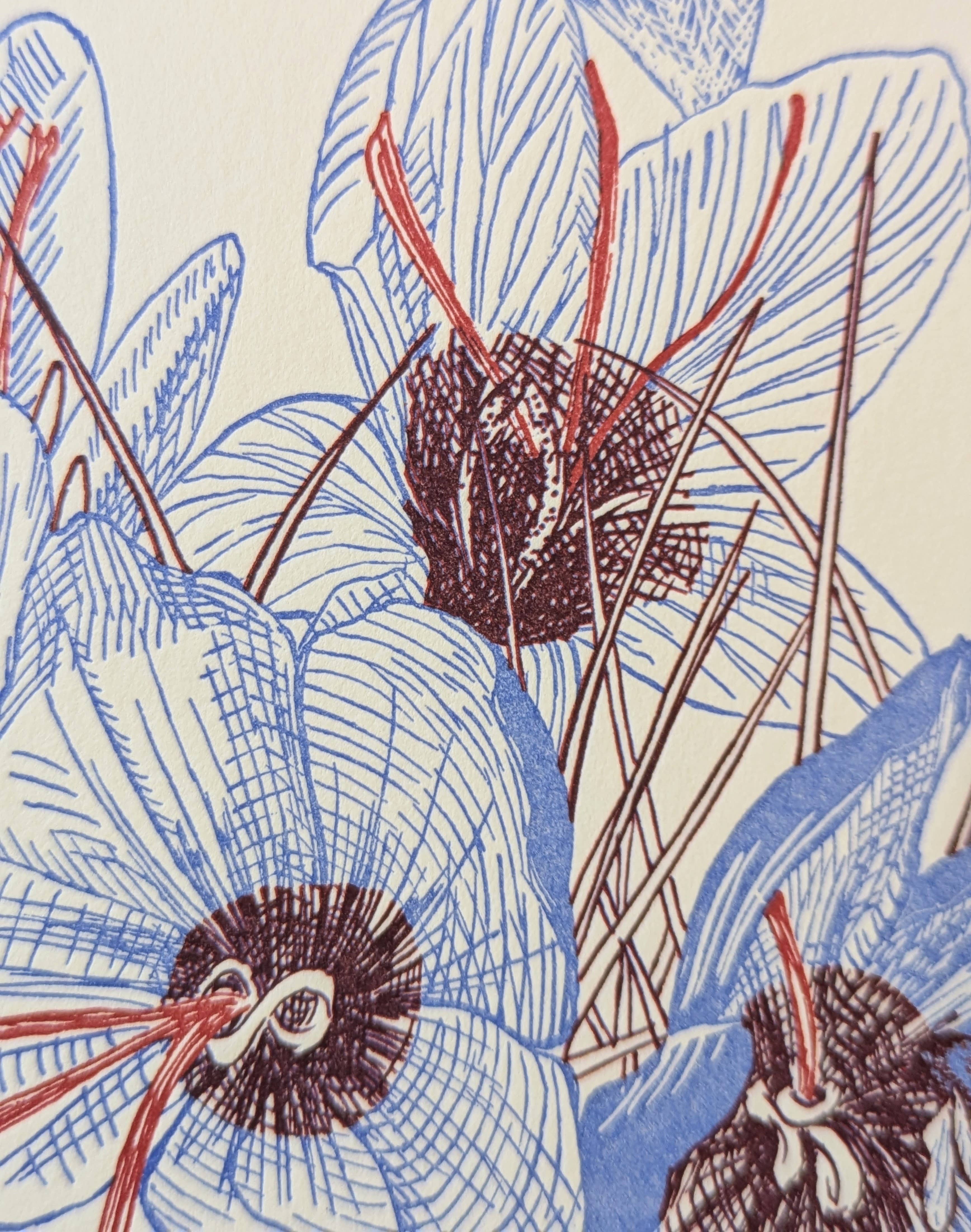 Painted Tongue Press - Wholesale Valentine's Day Card - Saffron Valentine Card1