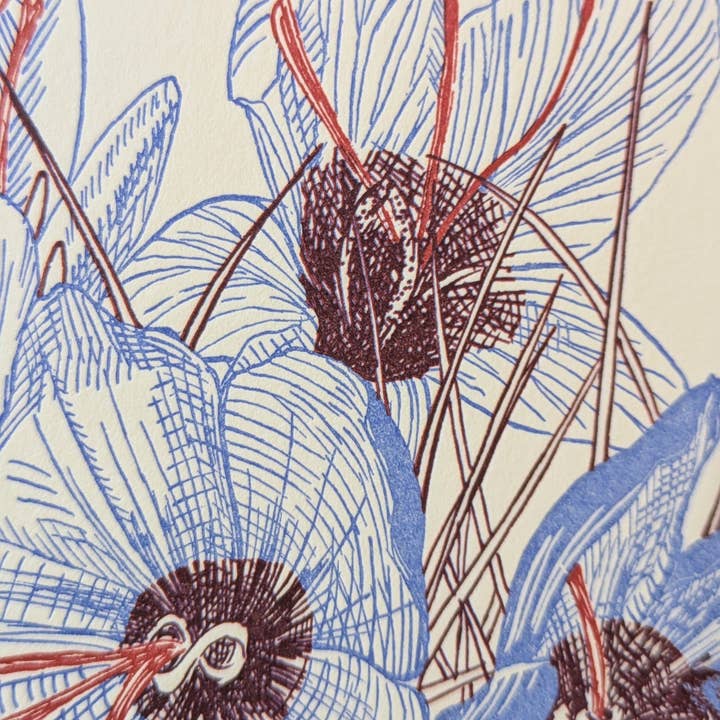 Painted Tongue Press - Wholesale Valentine's Day Card - Saffron Valentine Card1