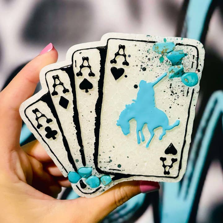 4 Aces Car Freshie for wholesale by Rowdy Girl Freshies