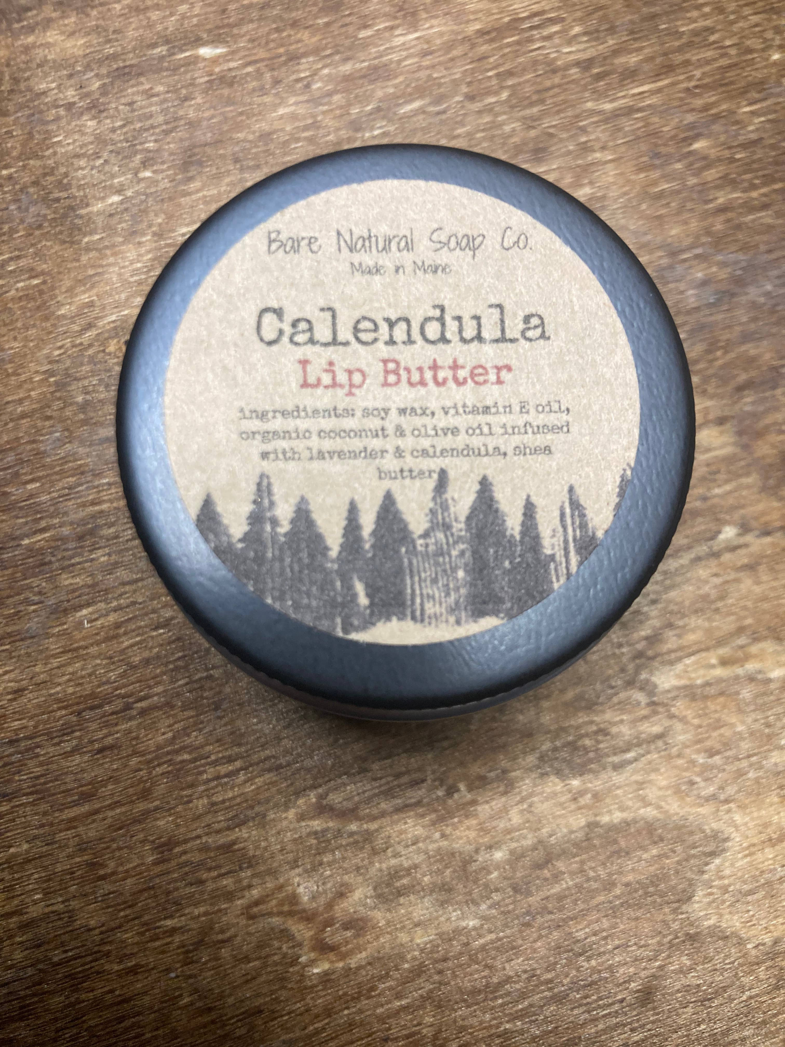 Bare Natural Soap Co - Wholesale Lip Balm - Calendula Lip Butter | Plant Based Lip Balm | Made in Maine
