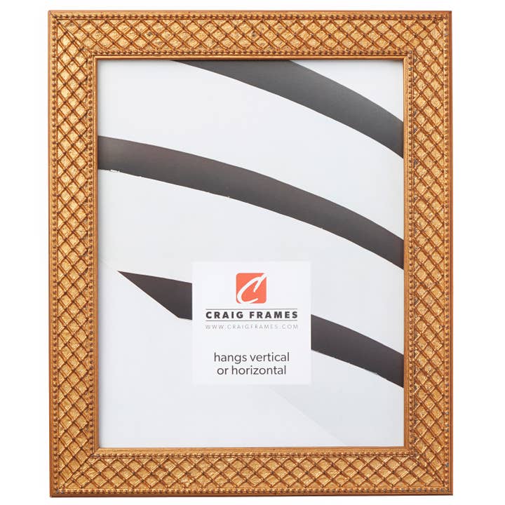Craig Frames - Wholesale Picture Frame - 18x24 Picture Frame, Lenox Antique Gold, Assembled