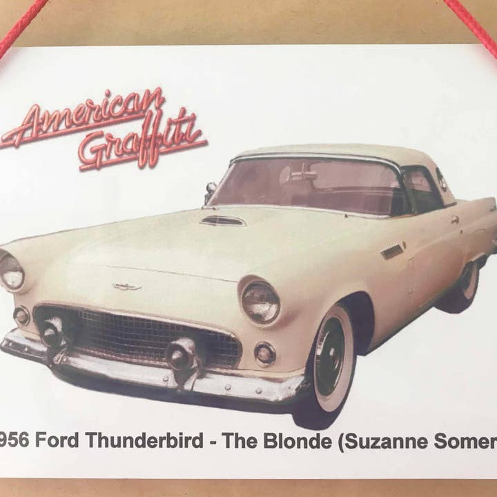 Ford Thunderbird 1956 - Metal Plaque (A6, A5 or 20x30cm) for wholesale by Witherden's Workshop