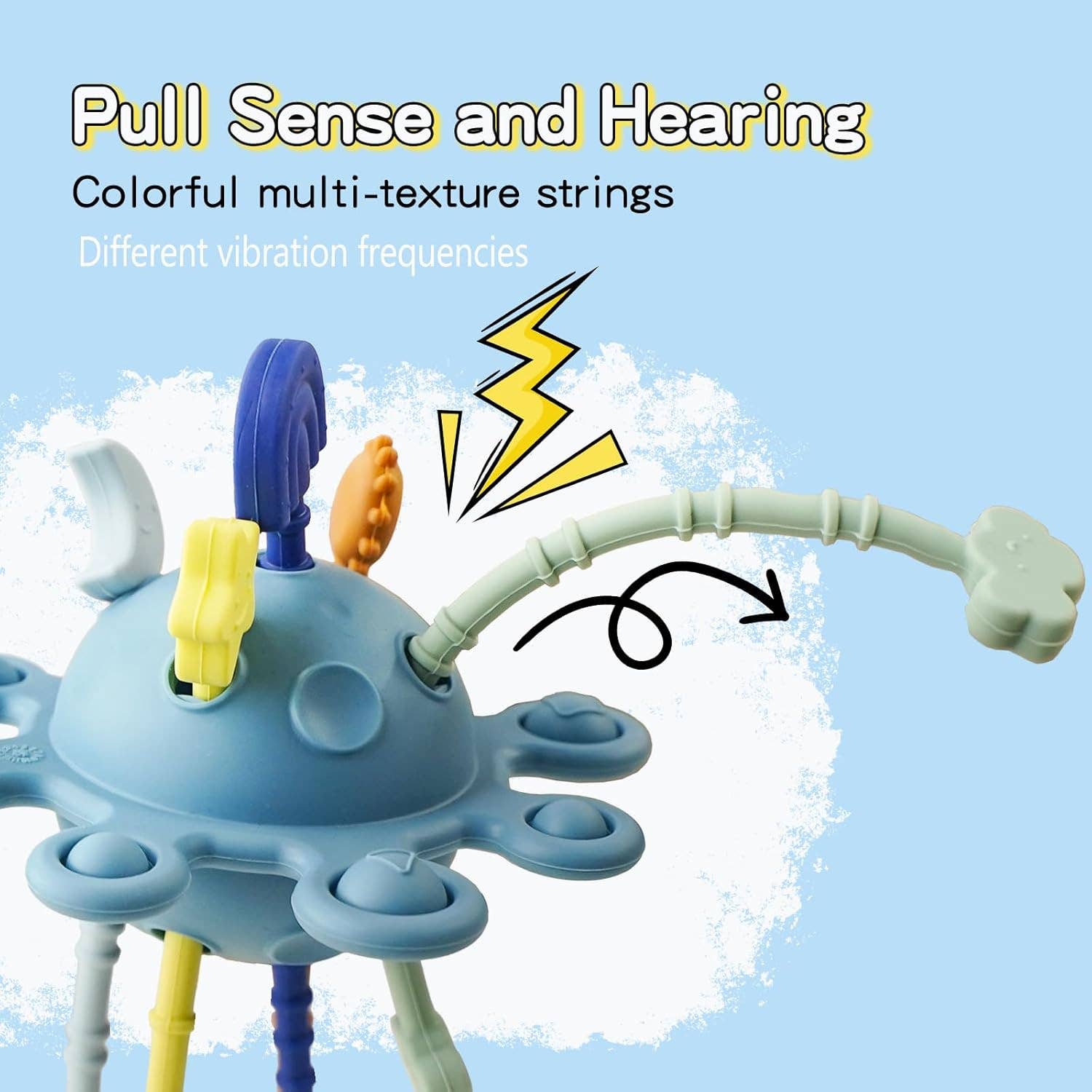 VIGOR - Wholesale Teether (Not Clip-On) - Baby - Montessori Pull String Sensory Toy for 6-12-18 Months Babies5