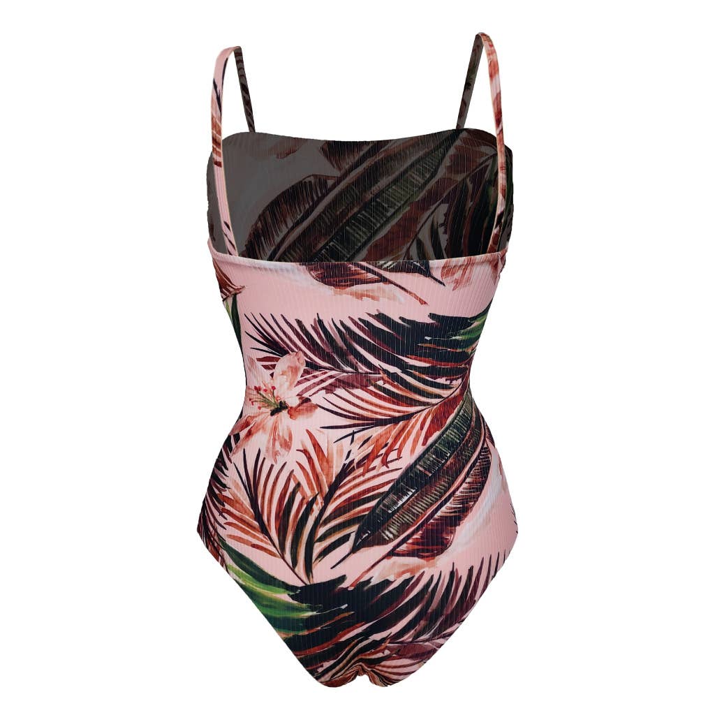 Edelvissa - Wholesale One Piece Swimsuit - Women's - Ribbed Jungle One Piece1