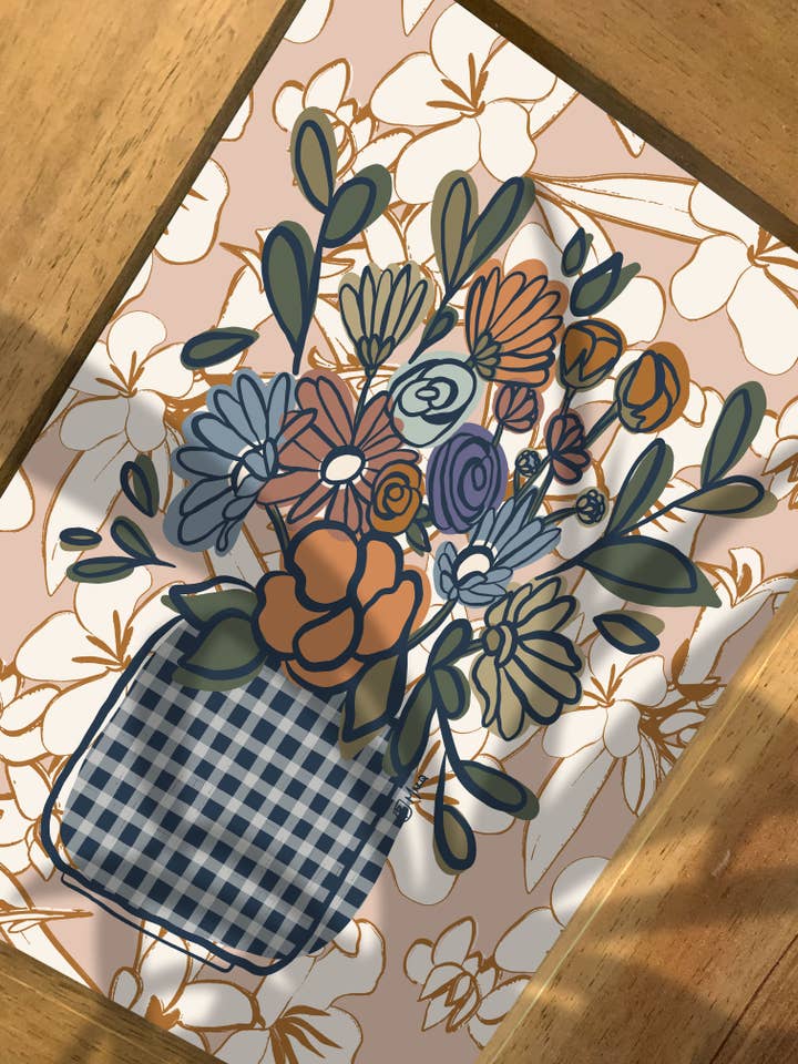 Southwestern Inspired Botanical | Giclee Art Print for wholesale by Beki Marquardt