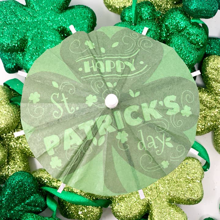 St. Patrick's Day Cocktail Paraply för wholesale av The Tiny Umbrella