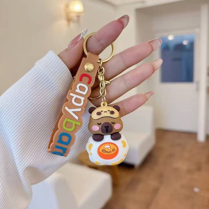 BCmini - Wholesale Keychain - Unisex - 12186 Capybara Life Key Charm-126