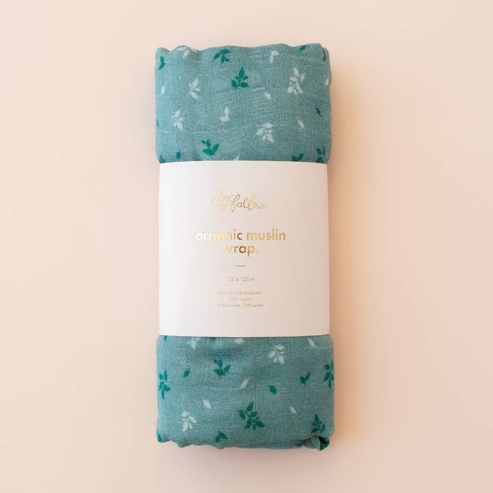 Pine Organic Muslin Wrap Swaddle for wholesale by Fox & Fallow