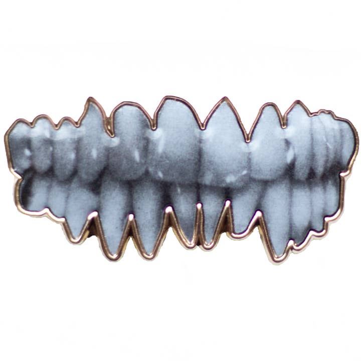 Gold Teeth Pin for wholesale by Defensive Wounds