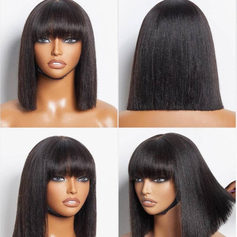   Bob Style Straight Bang Wigs for wholesale on Faire2