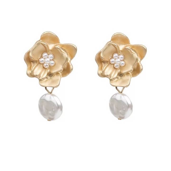 Athena Bridal Jewellery - Wholesale Dangle Earrings - VINTAGE HEIRLOOM EARRINGS - GOLD8