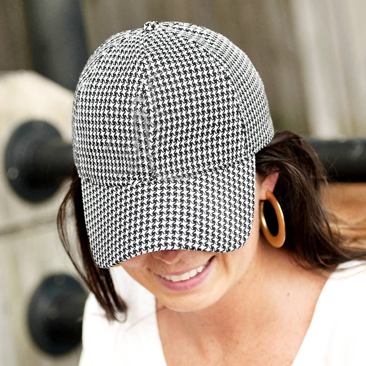 Viv&Lou - Wholesale Baseball Cap - Unisex - Houndstooth Cap1