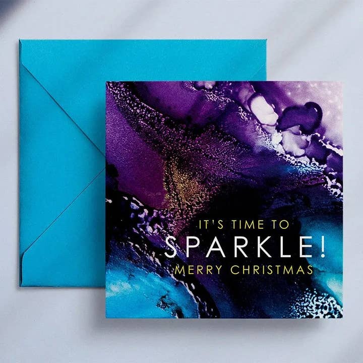 Está na hora de brilhar! Feliz Natal - Cartão de Saudações por atacado de Wendy Bell Designs