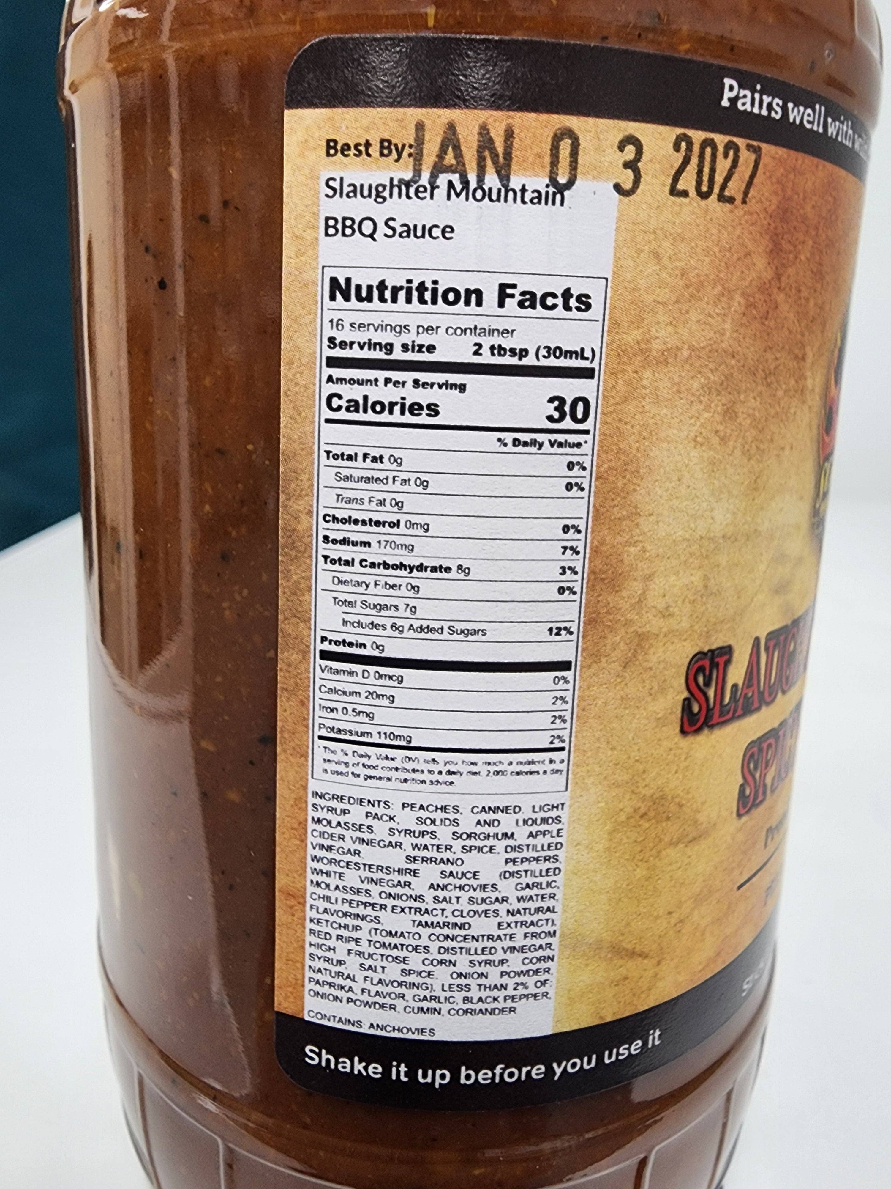 Scary Jerry's Mountain Fire Hot Sauce - Wholesale BBQ Sauce - Slaughter Mountain Spicy BBQ Sauce4