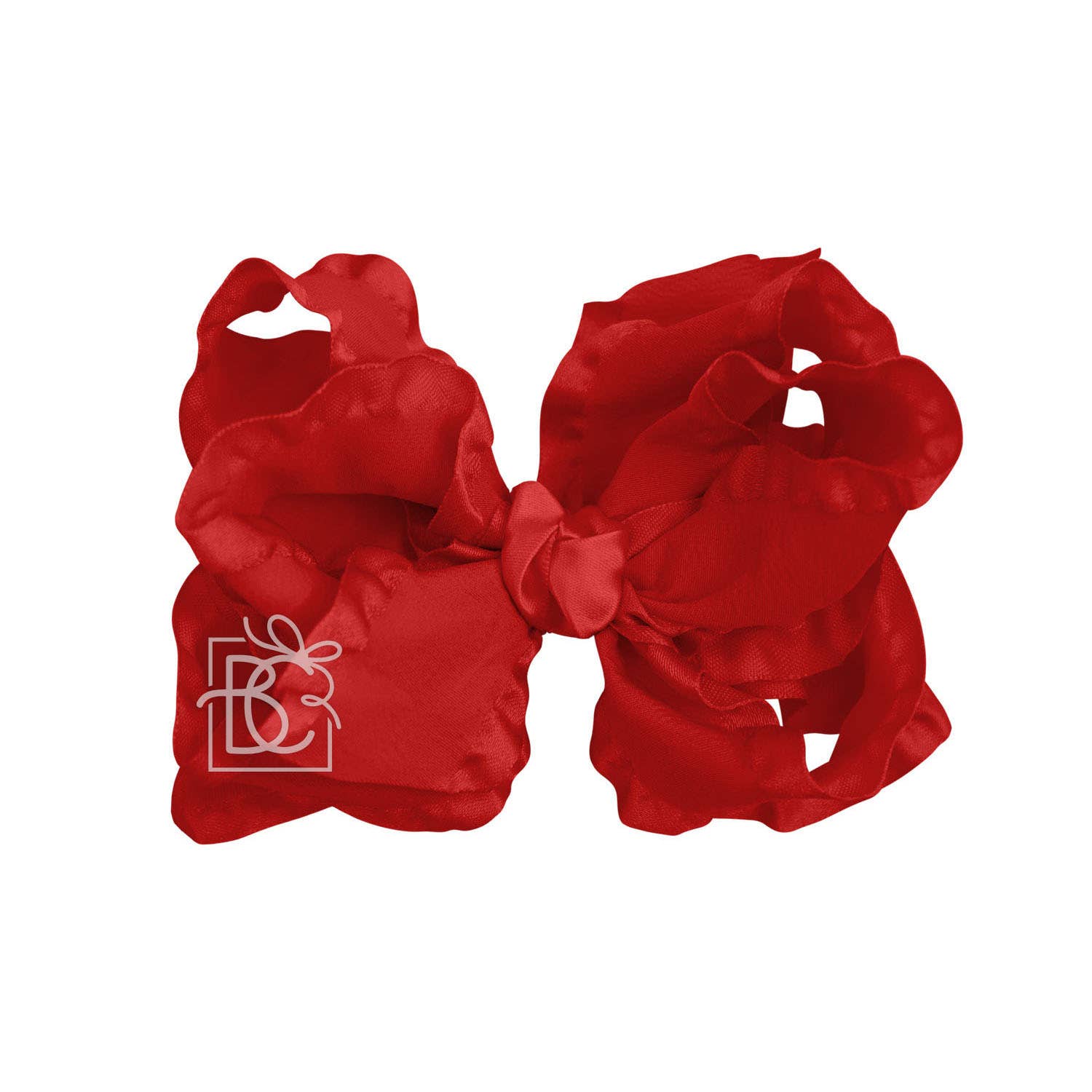 Beyond Creations, LLC - Wholesale Hair Bow - Kids - DOUBLE RUFFLE BOW ON CLIP64