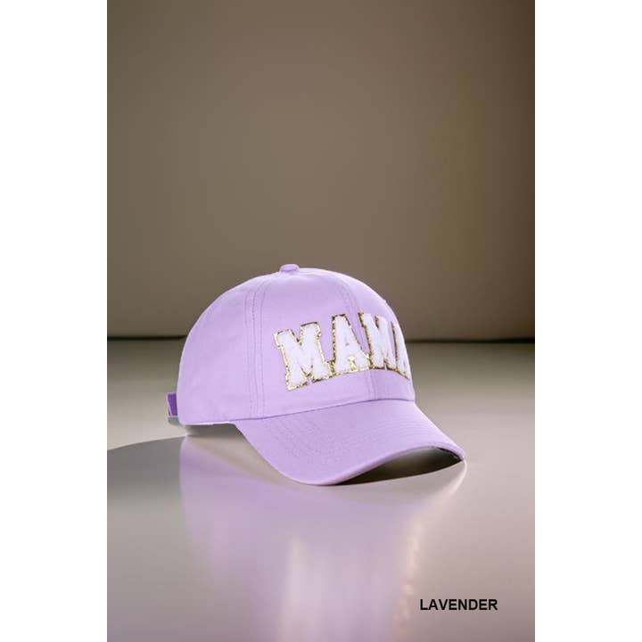 42POPS - Wholesale Baseball Cap - Women's - ..SI-26426 Mama Chenille Patch Cotton Baseball Cap Hat