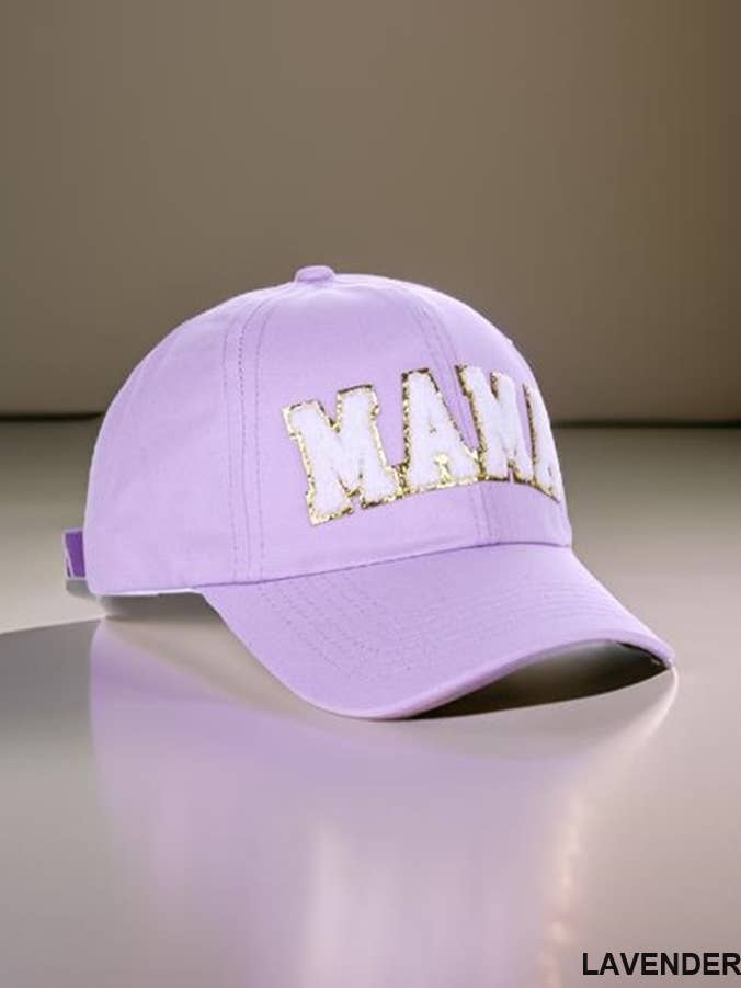 ,, SI-26426 Mama Chenille Patch Cotton Baseball Cap Hat for wholesale by 42POPS
