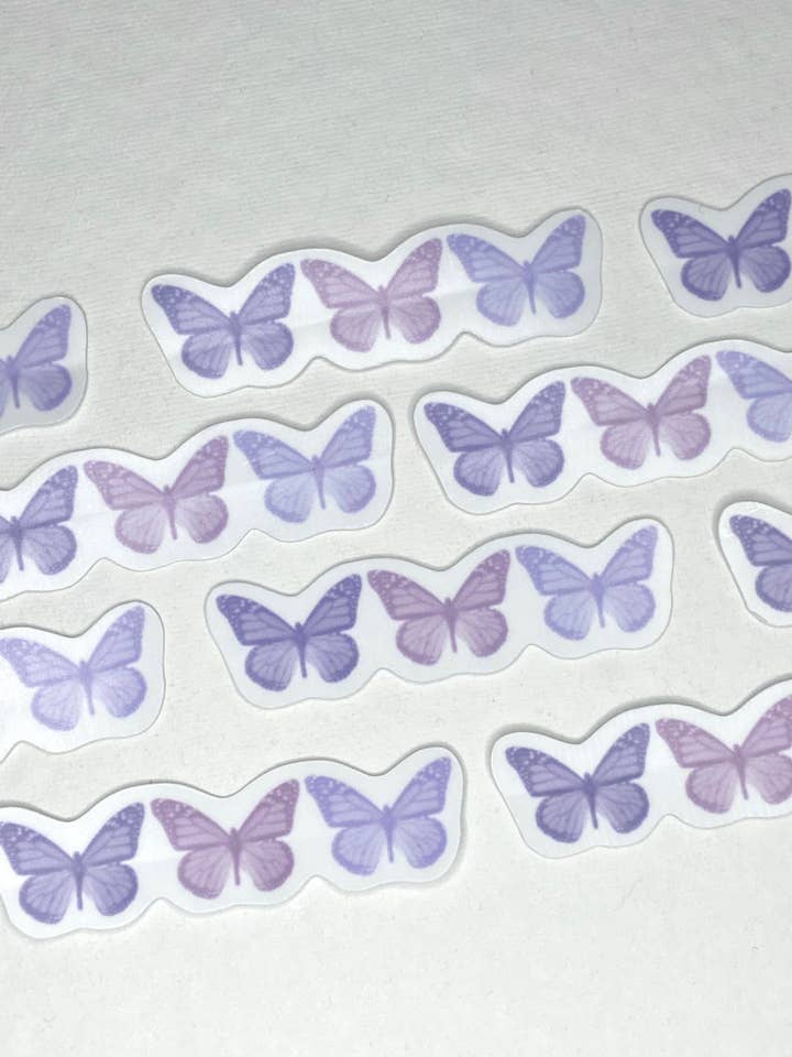 Butterfly Trio Klistermärke - Lila för wholesale av Mel's Crafty Corner