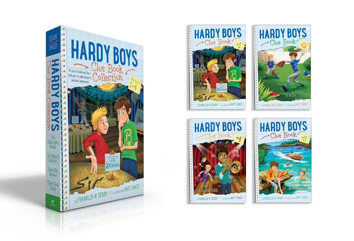 Simon & Schuster - Wholesale Early Reader Book (6-8) - Hardy Boys Clue Book Collection Books 1-4 (Boxed Set) by Franklin  W. Dixon1