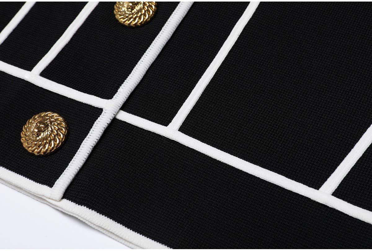 Productseeker – wholesale Top & pants set (NOT Loungewear) – Women's – SET276Y Striped Knit Cardigan Jacket and Casual Pants Set9