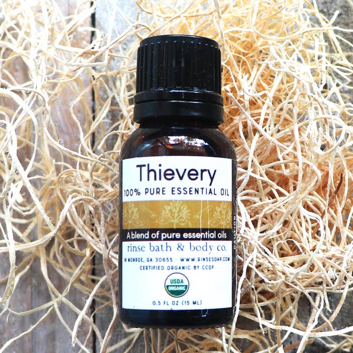 Thievery Olio essenziale | Biologico | Supporto immunitario per la vendita all'ingrosso da parte di Rinse Bath Body Inc