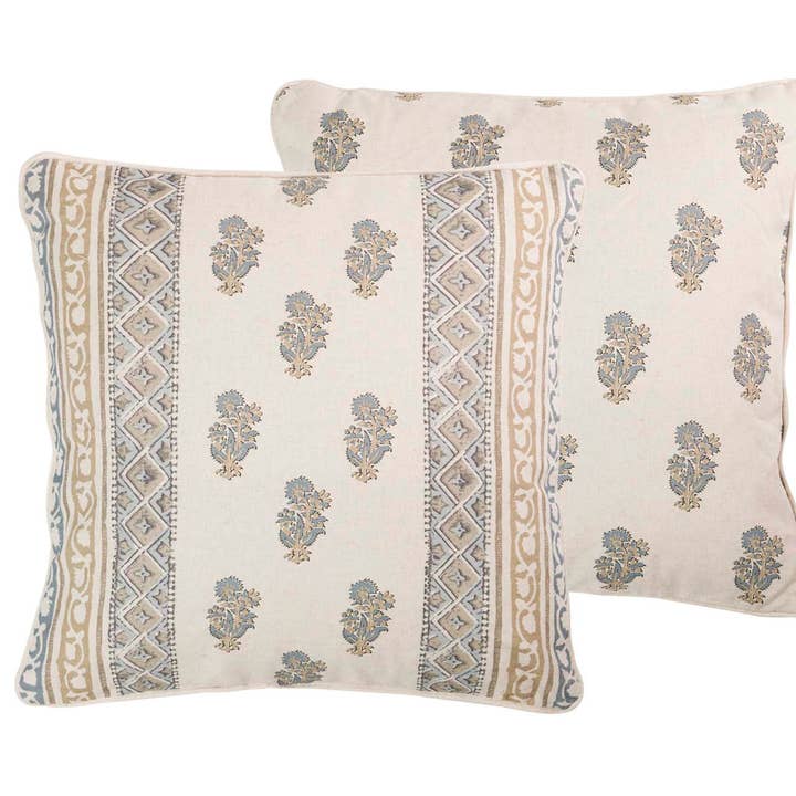 Kussen linnen bloemen 45x45 cm_6671028 voor wholesale door Garpe Interiores - GARPE GROUP - GARCÍA PÉREZ Y CÍA S.L.-